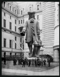 Estatua de William Penn en el patio del Ayuntamiento, Filadelfia